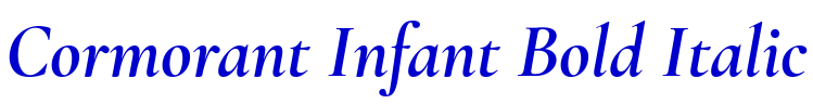 Cormorant Infant Bold Italic Schriftart